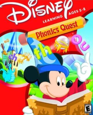 Disney's Phonics Quest w/ Mickey Mouse PC MAC CD learn words