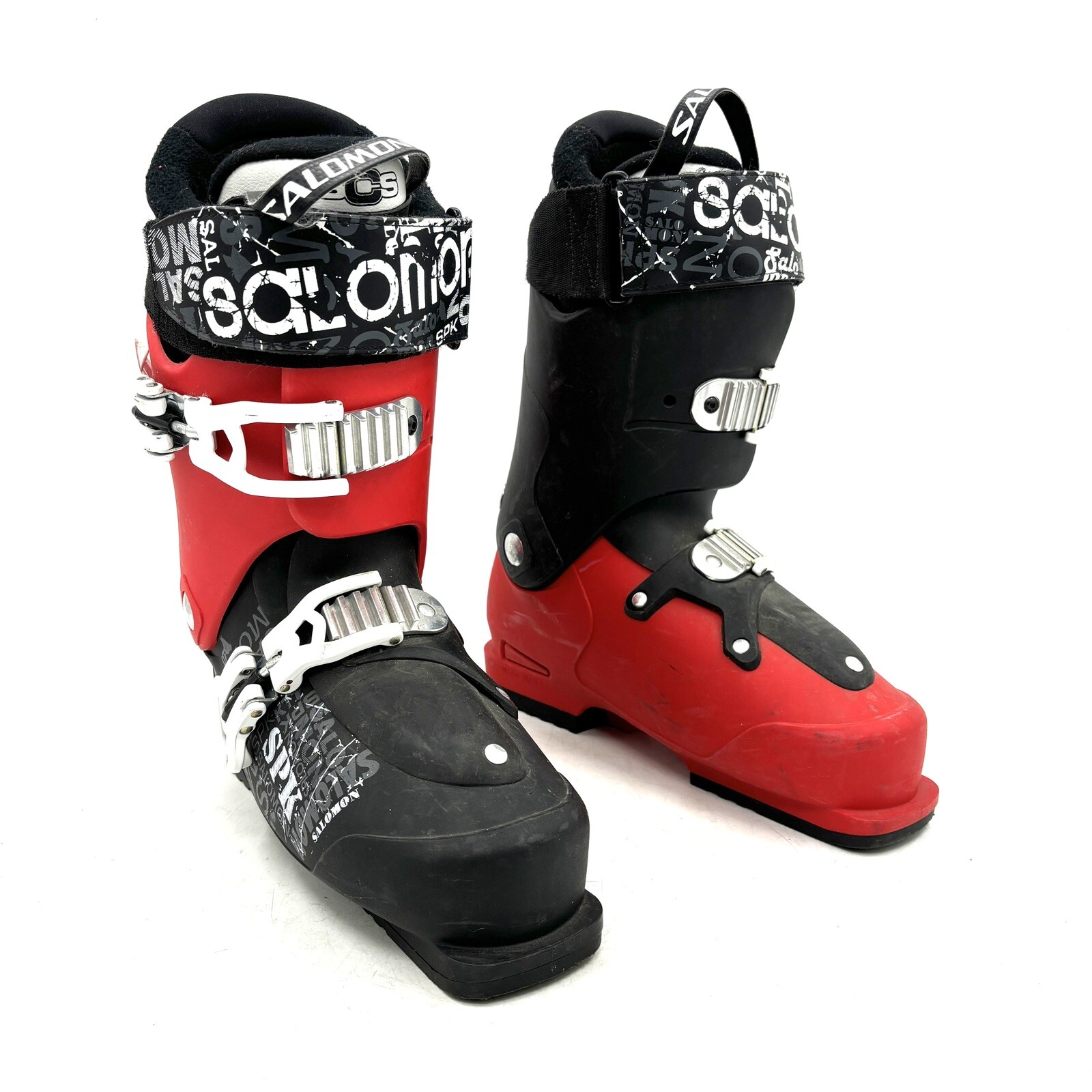 Scarponi da sci da discesa Salomon SPK Creation rosso nero uomo taglia 26