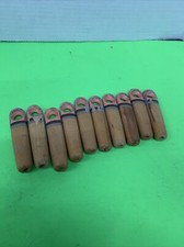 10 Vintage Handles Androck 3 1/2" Made in USA Wooden handle Farmhouse