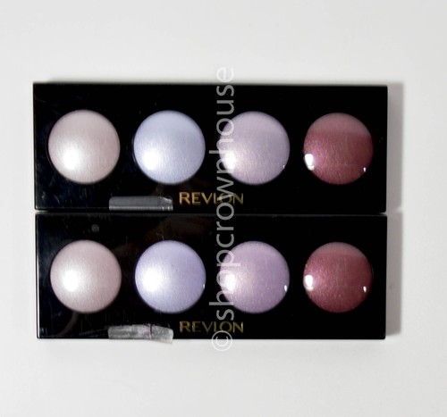 2 Revlon Illuminance Creme Eyeshadow Quad w/ Mirror #701 WILD ORCHIDS