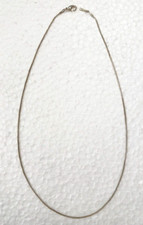 Silvertone rope chain necklace 20