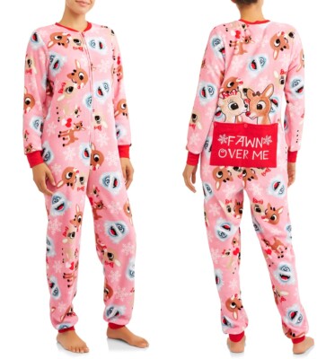 Rudolph the Red Nosed Reindeer Womens Union Suit Size XL