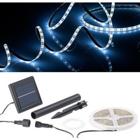 Lunartec Solar-Led-Streifen Mit 180 TageslichtweißEn Leds, 3 M, Wetterfest IP65