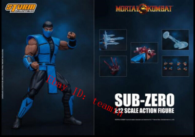 Storm Mortal Combat Blue Ninja SUB-ZERO Standard Ver 1/12 Male 6