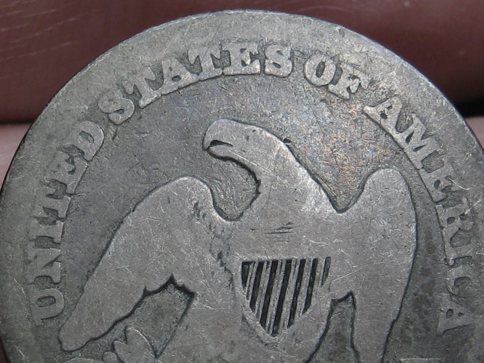 1851 O Silver Seated Liberty Quarter- New Orleans, About Good Details - Image 4 of 4