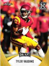 Tyler Vaughns 2021 Leaf Draft Rookie Card. rookie card picture