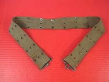 Original WWII US Army/USMC M1936 Pistol Web Belt OD Green Color - Nice #8
