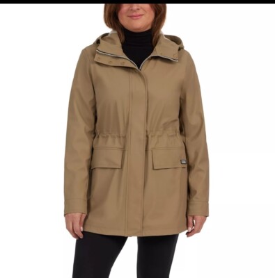 Hunter Ladies' Rubberized Rain Jacket Tan Size M