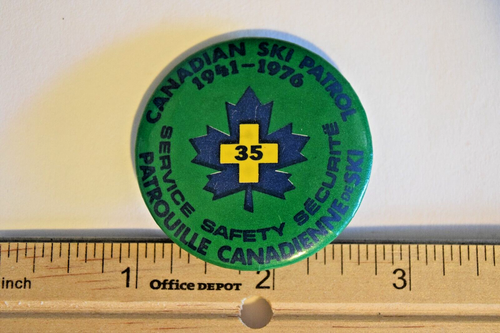 Canadian Ski Patrol 1941-1976 Ski Pin - Picture 2 of 3