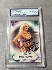 Dana Brooke Signed Psa Dna Card WWE 2021 Card