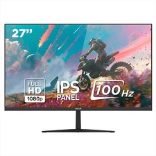 NOUA Monitor Gaming PC 27 Pollici LED IPS Full HD 1920x1080 HDMI VGA 2ms 100Hz