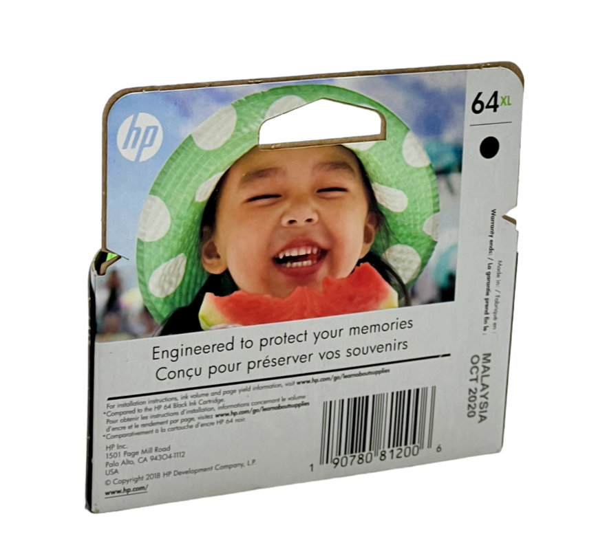 Genuine HP 64XL Black Ink Cartridge EXP 10/2020 190780812006 eBay