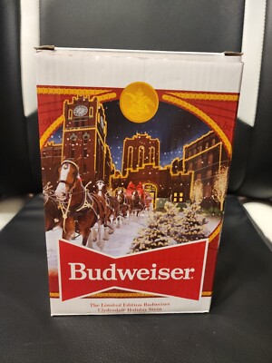 Budweiser 2020 Clydesdale Holiday Stein - Brewery Lights - 41st Edition - Cer...