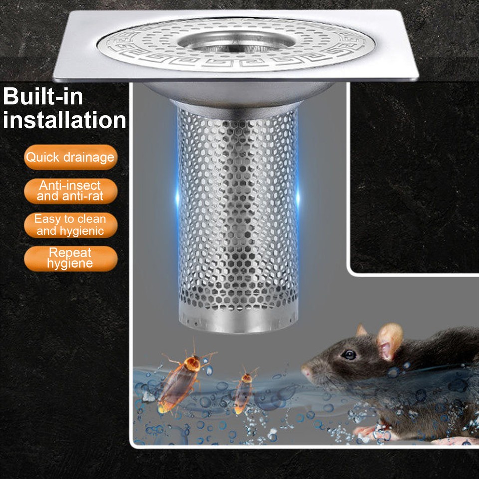 Floor Drain Filter Hair Catcher Shower Sink Mesh Basket Strainer