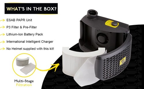 ESAB PAPR Powered Air Purifying Respirator System Heavy Duty Welding Protection. - Picture 9 of 9