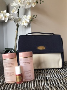 Christian Dior Make Up Cosmetic Wash Bag +Dior Toner, gel,nail polish Travel set | eBay