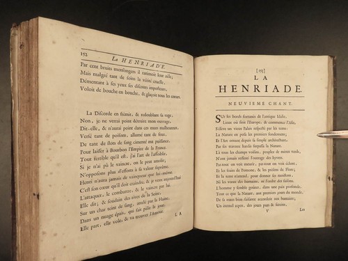 1728 La Henriade by Voltaire French Lit Henry IV Dedication to Queen Caroline - Picture 16 of 18