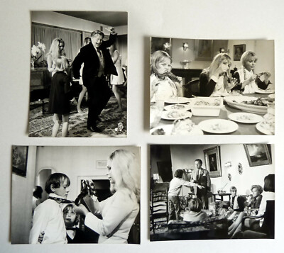 VIVI BACH 4 PRESSEFOTOS 18x24cm Ingrid BRAUT Siegfiried SIEGERT ´69 Ein Tag... 
