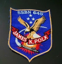USS JAMES K. POLK SSBN 645 Patch Ballistic Missile Submarine U.S Navy USN