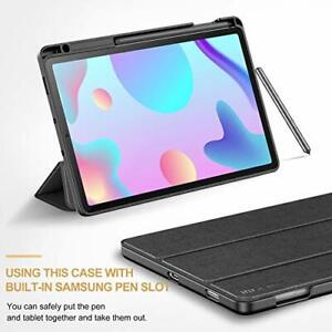 Samsung Galaxy Tab S6 Lite 10 4 Case Durable Tri Fold Stand Cover Pen Slot Black Ebay