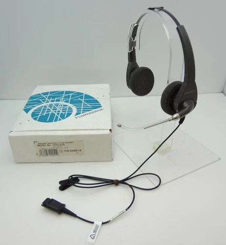 Plantronics H101 Encore Stereo Voice Tube Phone QD HEADSET 43466-14 Nuova scatola aperta - Immagine 2 di 2