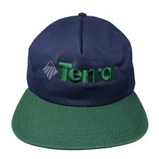 Terra Snapback Trucker Hat Multicolor One Size Adjustable Embroidered Mesh Back