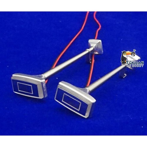 1/14 1Pair Metal Horns with LED for Tamiya RC Tractor Truck Car DIY Accessories - Picture 8 of 12