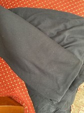 Black Fabric Polyester Cotton Blend Textile Stretchy Lightweight