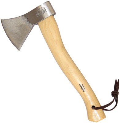 Prandi German Style Hatchet 6.5'' Carbon Steel Axe Head American Hickory Handle