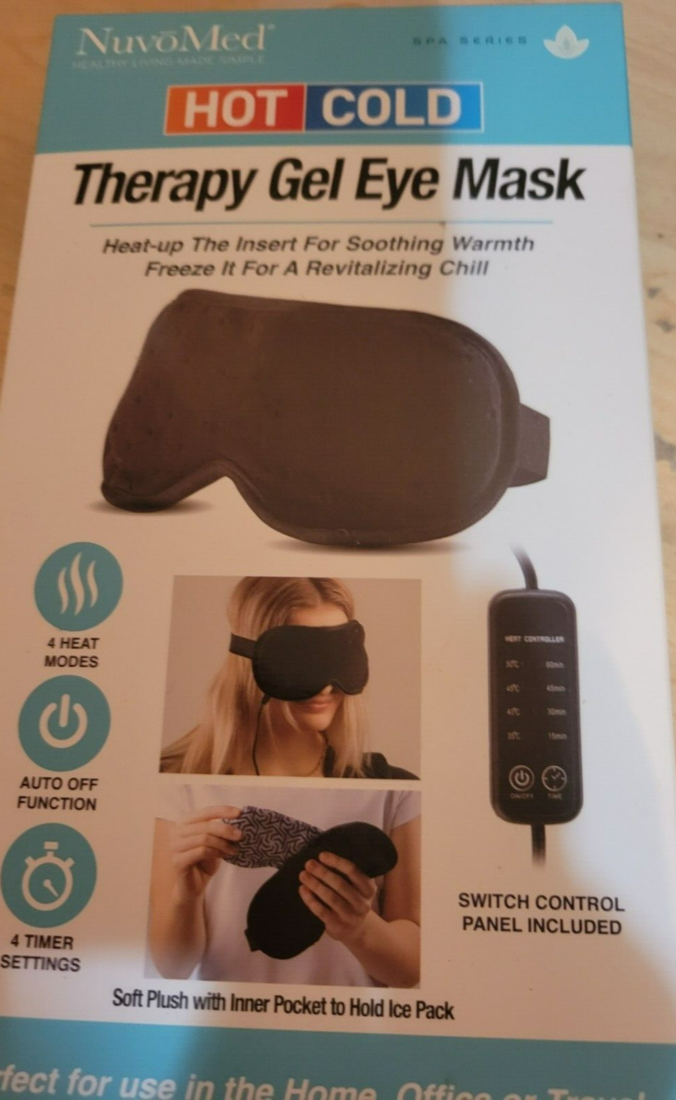 Hot/Cold Therapy Gel Eye Mask by NuvoMed NIB eBay