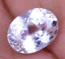 140 Ct Natural White Sapphire Oval Cut Certified Gemstone With Free Shipping