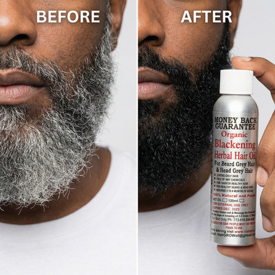 Hair Blackening Oil: Herbal Gray Hair Treatment with Amla & Henna