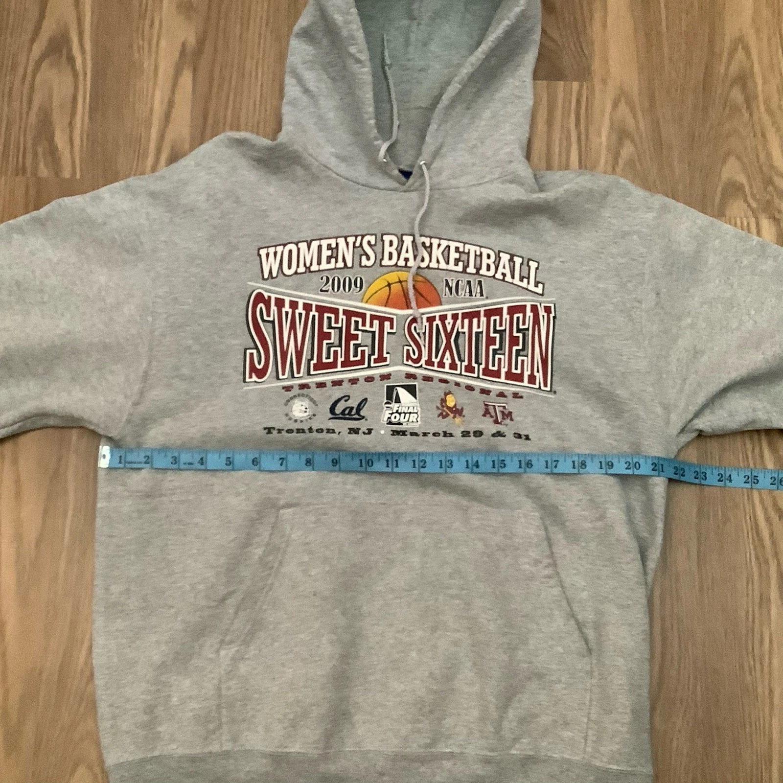 VETEMENTS Felpa con cappuccio NCAA donna basket Sweet Sixteen Regional 2009 taglia L