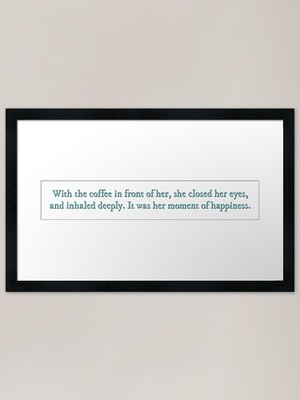 Before the Coffee Gets Cold quote F Framed Wall Art Poster Canvas Print Picture