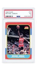 1986 Fleer #57 Michael Jordan Rookie RC PSA 5