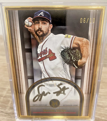 2024 Topps Museum Spencer Strider Gold Framed Auto #/10 Atlanta Braves