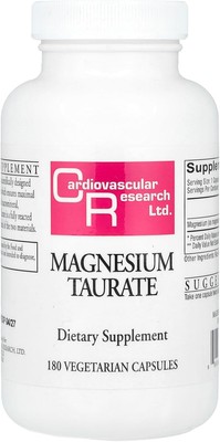 Cardiovascular Research Magnesium Taurate 125 mg, 180 Count (Pack of 1) 