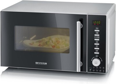 SEVERIN 3-in-1 Mikrowelle mit Grill und Heißluftfunktion, Minibackofen (MW 7773)