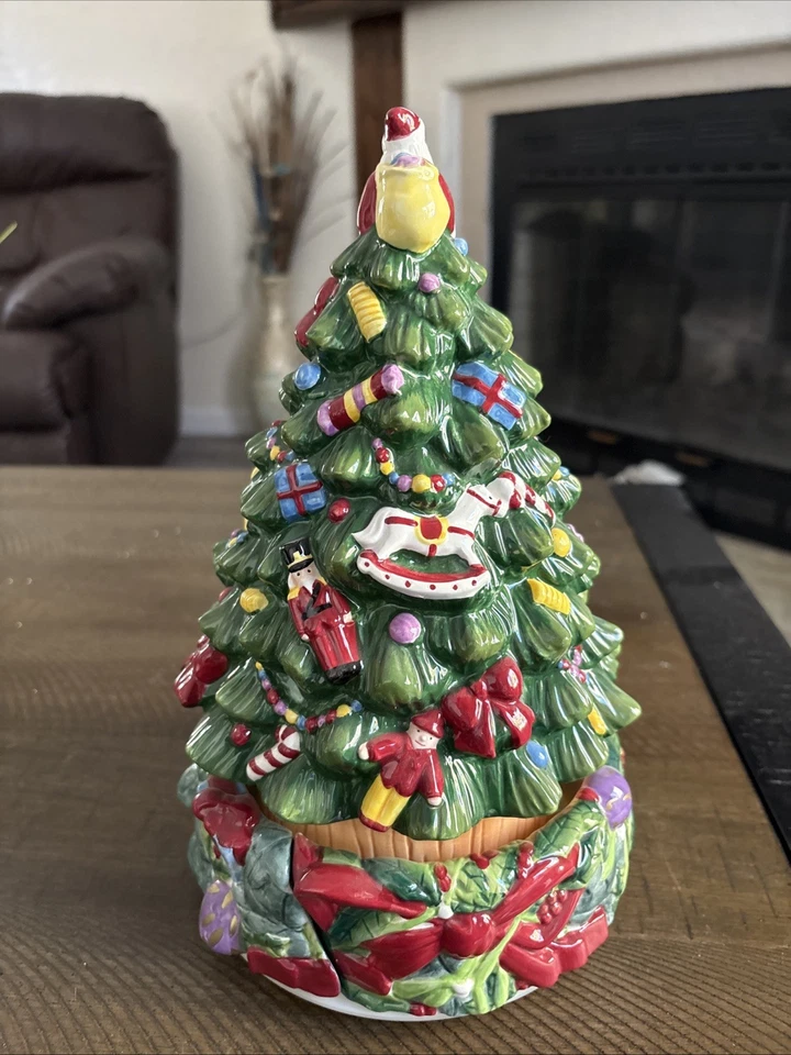 Spode Christmas Tree 2005 “DECK THE HALLS” centro de mesa musical 10” con caja usado en excelente estado Foto 3 de 4