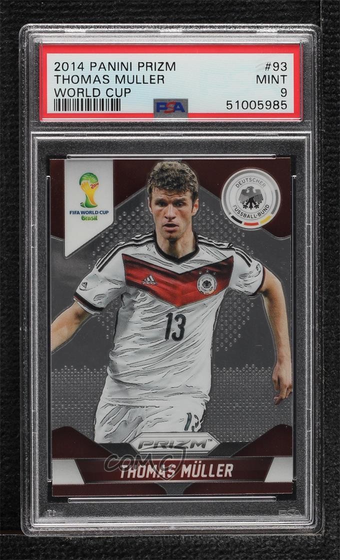 2014 Panini Prizm World Cup Thomas Muller #93 PSA 9 MINT 00e8
