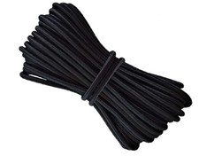 1/8Inch 3mm 10 Yards Black Heavy Stretch Round String Elastic Cord for DIY Cr
