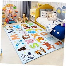 Kids Rugs for Playroom, 3x4 Feet Educational Rug for Learn The ABC Alphabet,