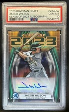2023 Bowman Draft Jacob Wilson Class of Auto #23A-JW Athletics PSA 10 GEM MINT