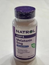Natrol Melatonin Time Release 5 mg 100 Tablets Sleep Exp April  30 2027