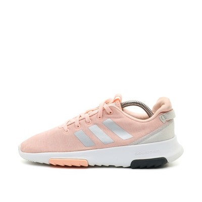 adidas Damen QT Racer Sportschuh rosa Textil Low-Top Cloudfoam Sneaker EU 37 