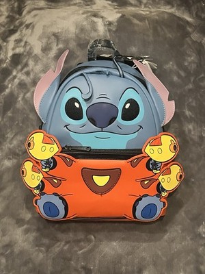 NEW Lights up Loungefly Disney Lilo and Stitch Experiment 626 Mini Backpack