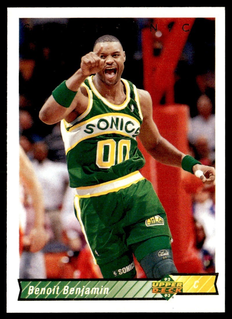 1992-93 Upper Deck Benoit Benjamin Seattle SuperSonics #97