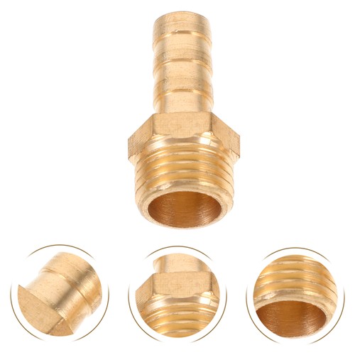 4 Pcs Brass Hose Fittings Air Compressor Pipe Connector Connectors - Picture 11 of 12
