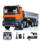 5801 1/14 RC Tractor Truck 3Axles 4X4 Electric Lifting Dump Truck Car Trailer — photo 6