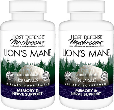 Lion'S Mane Capsules, 240 Ct (Pack of Two 120 Ct Units)